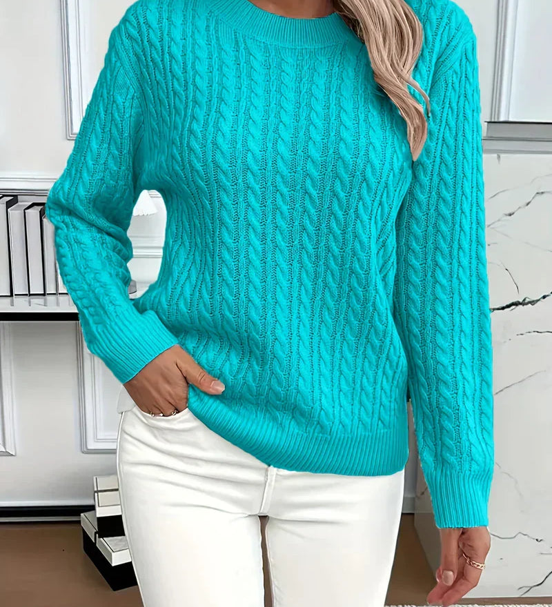 Quinisha – Neulepusero, jossa on palmikkokuvio