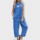 Jennifer - Rennompi puuvilla-linenskaapisto