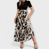 Luna - Kukka-miston kesämekko pyöreällä kauluksella