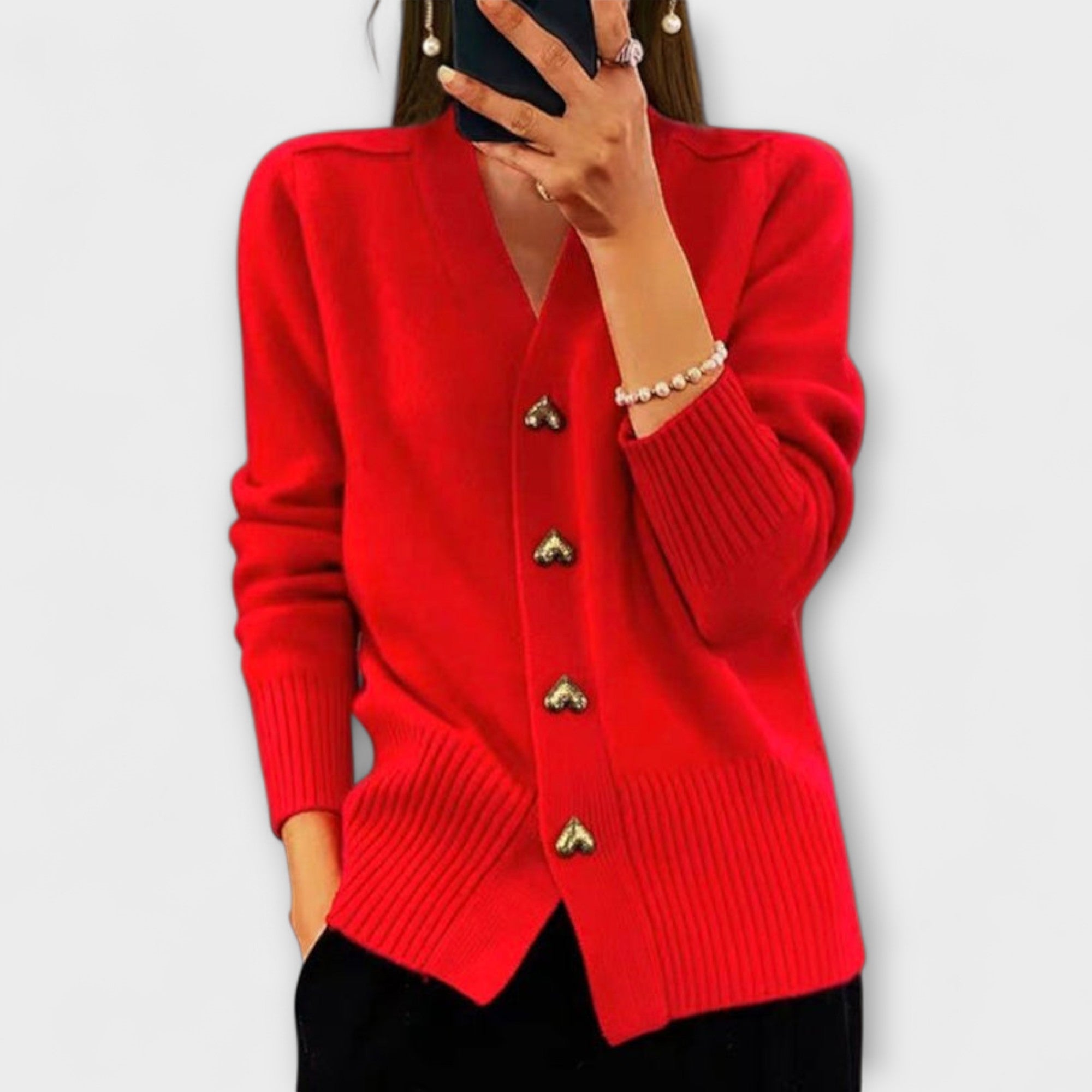 Marij – Vintagetyyliinen V-pääntiepaita naisille