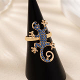 Gecko-korvakorut onnenamuletin kanssa – ilmainen sormus | Rajoitettu tarjous