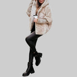 Raven | Moderni puserobomber takki hupulla