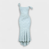 Renske - Elegantti pitkä mekko hienostuneella korsettisuunnittelulla