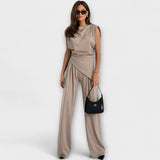 Sofia - Epäsymmetrinen setti draperoituneilla hartioilla