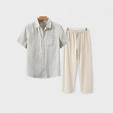 Lukas - Vanha raha pellavainen vuodevaatesetti