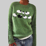 Heidi - Vihreä pitkä painokuvioitu t-paita