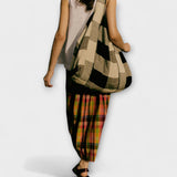 Emilia - Sekoitusraitainen drapeerattu hame