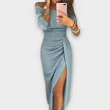 Lena - Tyylikäs off-shoulder mekko