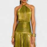 Emma - Halterneck-mekko avoimella selällä