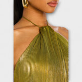 Emma - Halterneck-mekko avoimella selällä