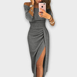 Lena - Tyylikäs off-shoulder mekko