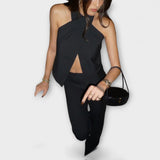 Juni - Ristikkäin Rintaliivihihainen Toppi