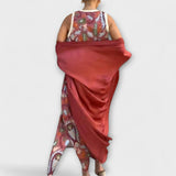 Selviane - Maxi-mekko yhdistetyllä neuletakilla