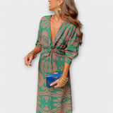 Oriana - Tyylikäs mekko pitkillä hihoilla