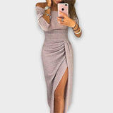 Lena - Tyylikäs off-shoulder mekko