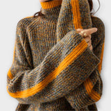 Breseis - Retro korkea kauluksinen neule