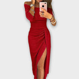 Lena - Tyylikäs off-shoulder mekko