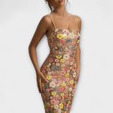 Oakley - 80-luvusta inspiroitu maxi-mekko kukkapailleilla