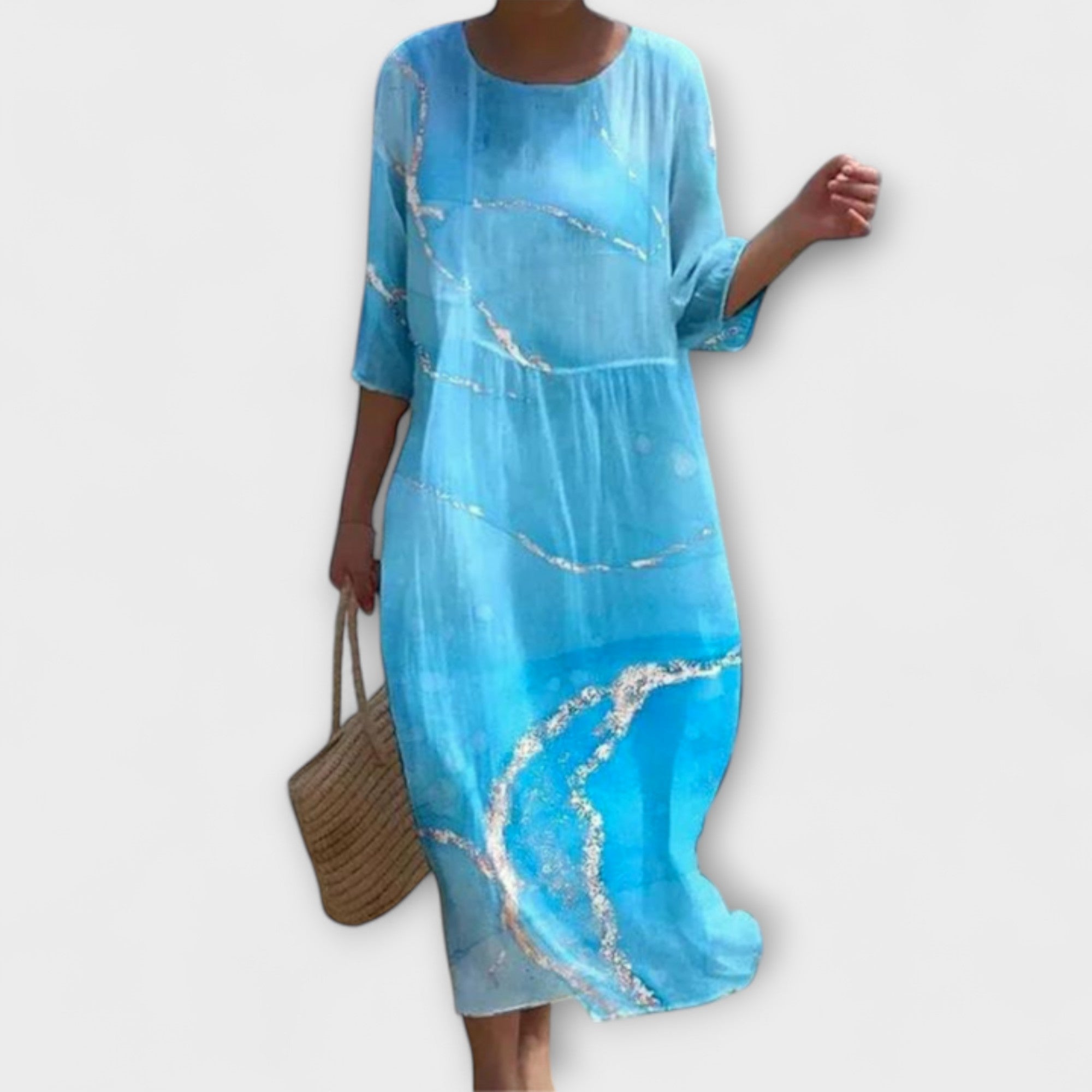 Miranda - Tyylikäs kukallinen maksimekko