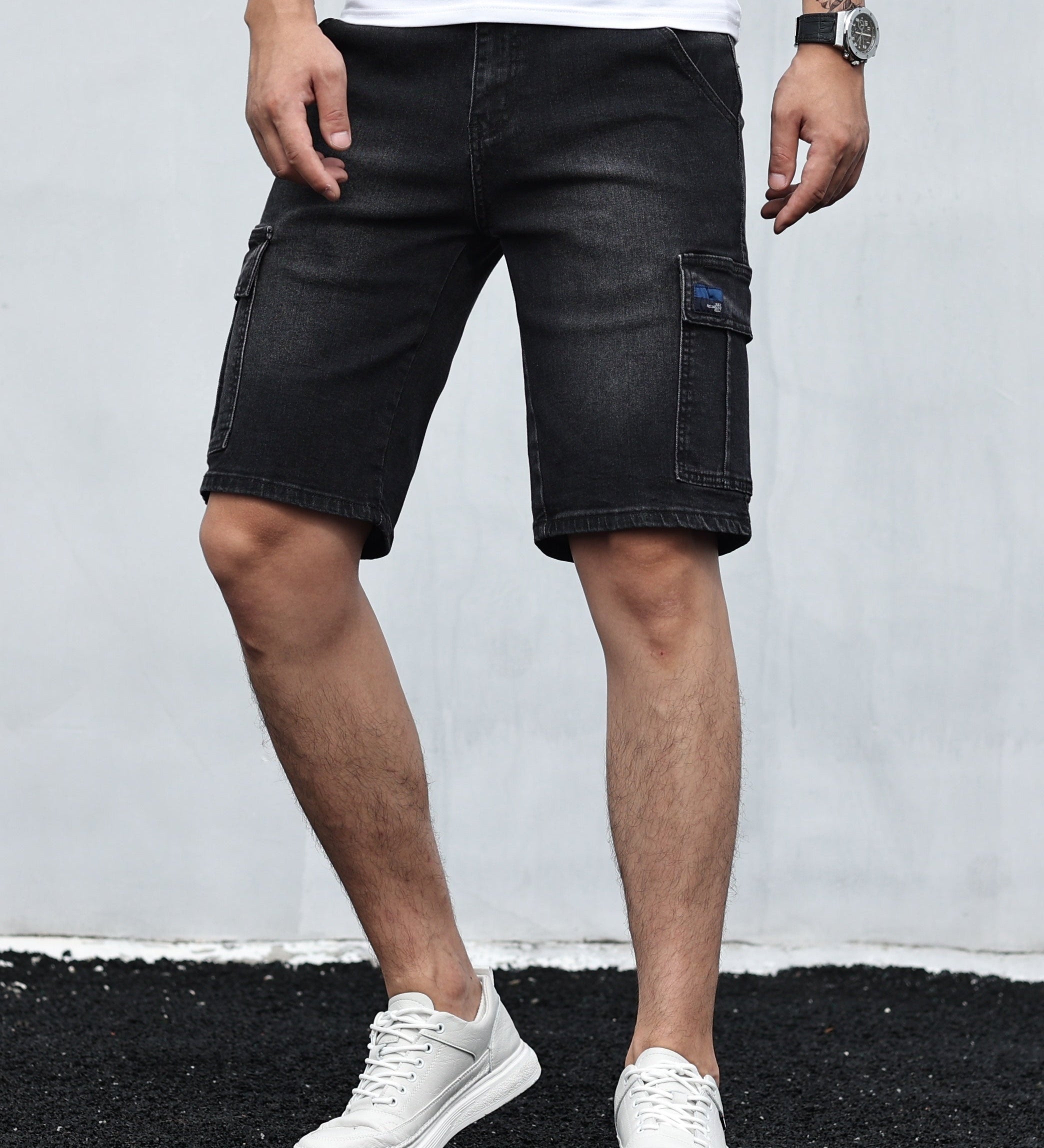 Bazyli | Miehet Cargo Denim Shortsit