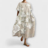 Olivia - Tyylikäs kukkakuvioinen mekko