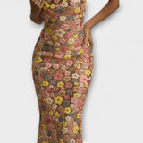 Oakley - 80-luvusta inspiroitu maxi-mekko kukkapailleilla