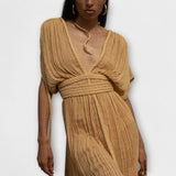 Kreikkiläistyyppinen Kimono Maxi Mekko