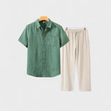 Lukas - Vanha raha pellavainen vuodevaatesetti