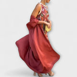 Selviane - Maxi-mekko yhdistetyllä neuletakilla