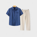 Lukas - Vanha raha pellavainen vuodevaatesetti