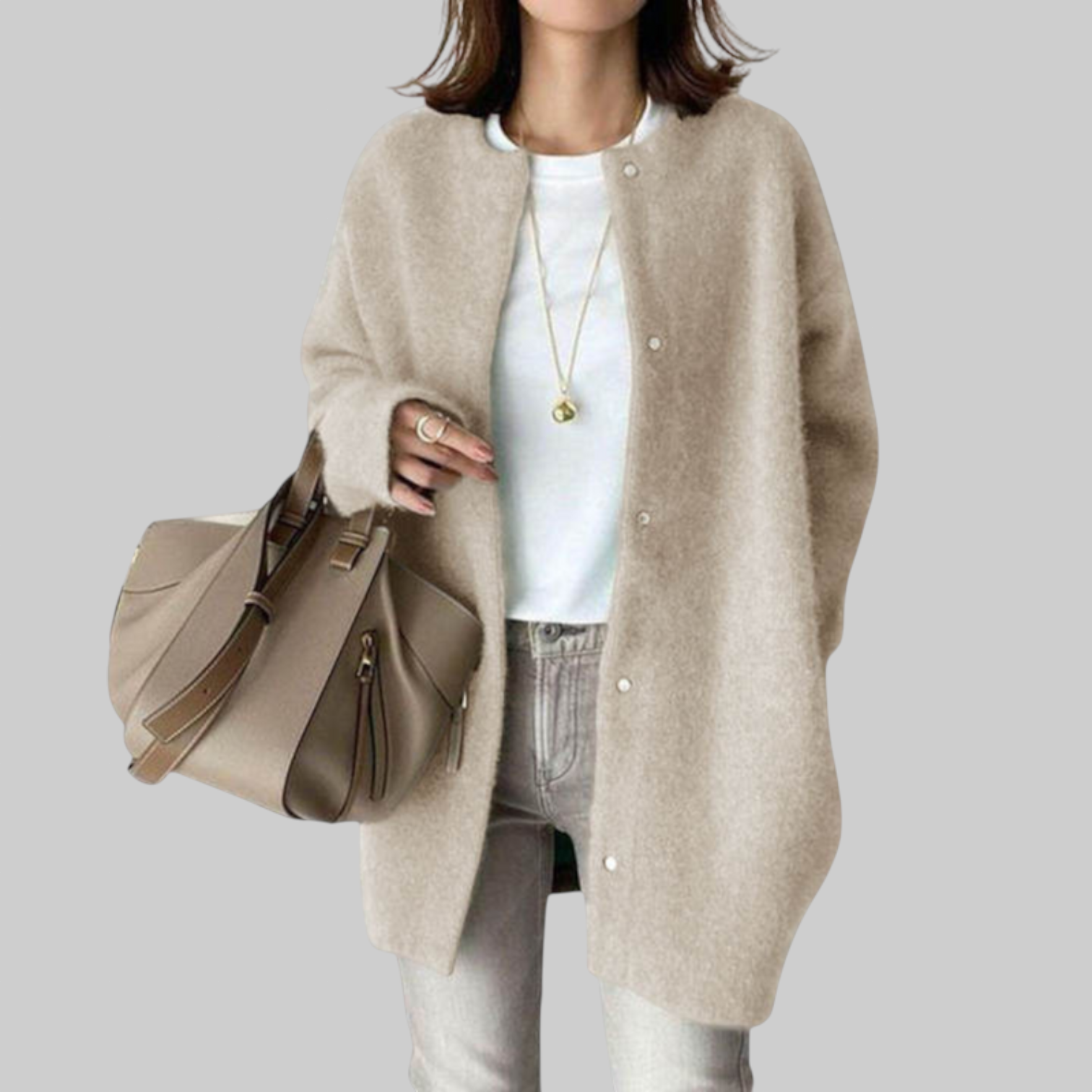 Lois - Ylipitkä neulottu neuletakki