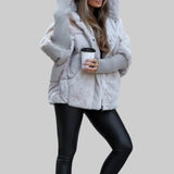 Raven | Moderni puserobomber takki hupulla