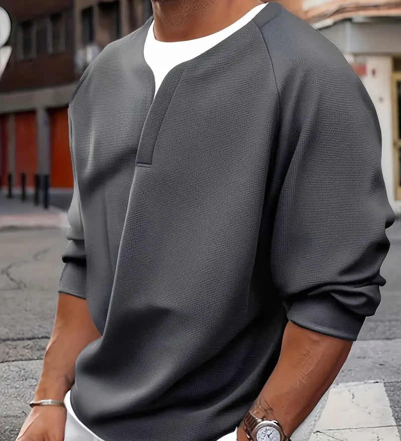 Brogan – Pitkähihainen, väljä Henley-paita