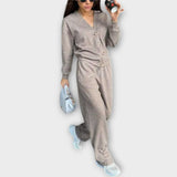 Chantal – neuletakki ja housut -setti