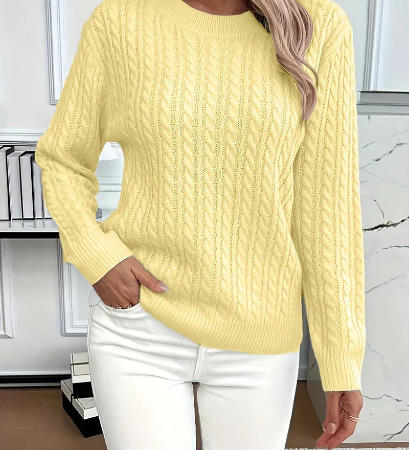 Quinisha – Neulepusero, jossa on palmikkokuvio