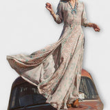 Tyylikäs boheemi maximekko