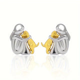 Hug korvakorut hopea ja kultaa