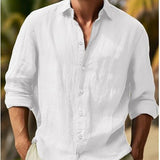 Fridolin | Miesten kesäharmaa pellava-paita