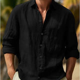 Fridolin | Miesten kesäharmaa pellava-paita