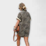 Nonette - Leopardikuvioinen Paidaliivi-haalari