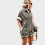 Nonette - Leopardikuvioinen Paidaliivi-haalari