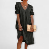 Fanny - Tyylikäs kesämekko neulotuilla yksityiskohdilla