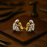 Hug korvakorut hopea ja kultaa