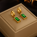 Smaragdikorvakorut onnea tuovat, mukana ilmainen kaulakoru | Rajoitettu tarjous