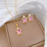 Vaaleanpunaiset kilpikonnakorvakorut – onnea tuova amuletti, mukana ilmainen kaulakoru | Rajoitettu tarjous