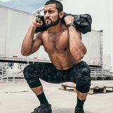 Miesten camouflage-jogginghousut puuvillaa