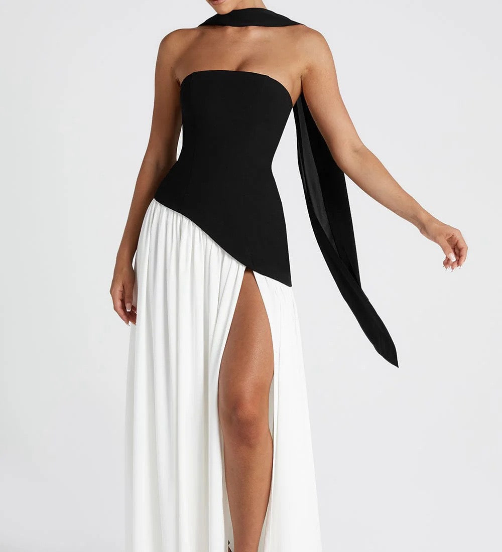 Beatriz | Pitkä mekko hienostuneella leikkauksella