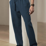 Baggy pellavahousut miehille