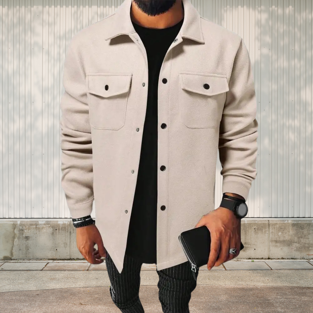 Miesten Oversize-paita ja takki puuvillasta, monipuolinen ja rennon tyylikäs