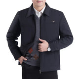 Tyylikkäät klassiset miesten suojajaketit with notched collar